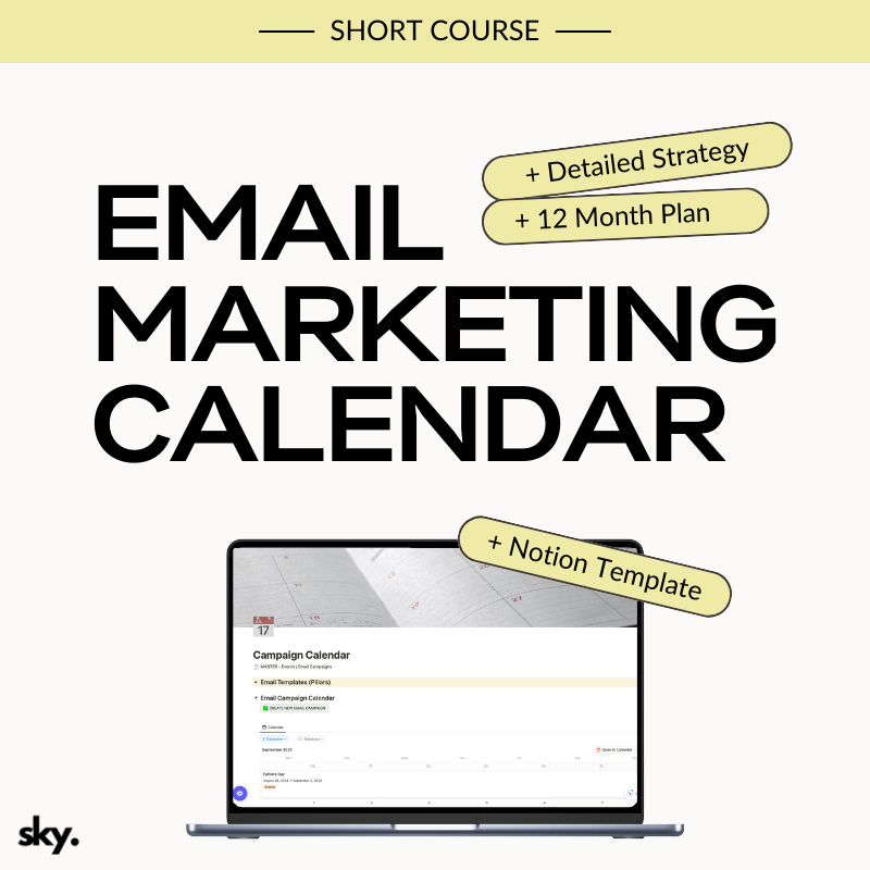 [Short Course] Email Marketing Calendar & Strategy