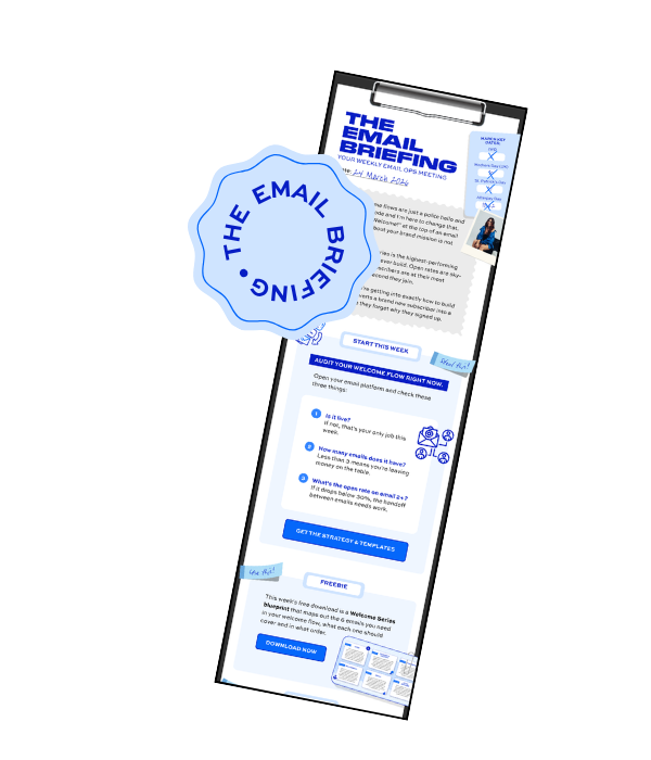 Join the weekly email newsletter to get access to email strategies