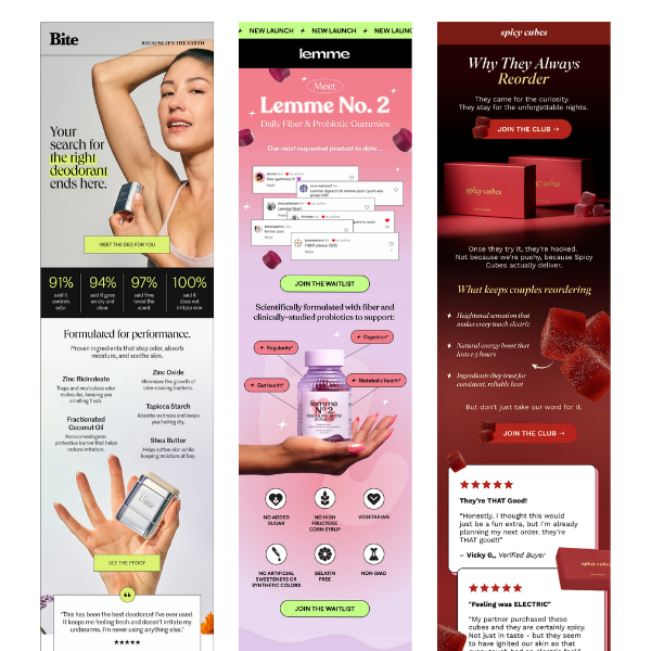 Email templates designed