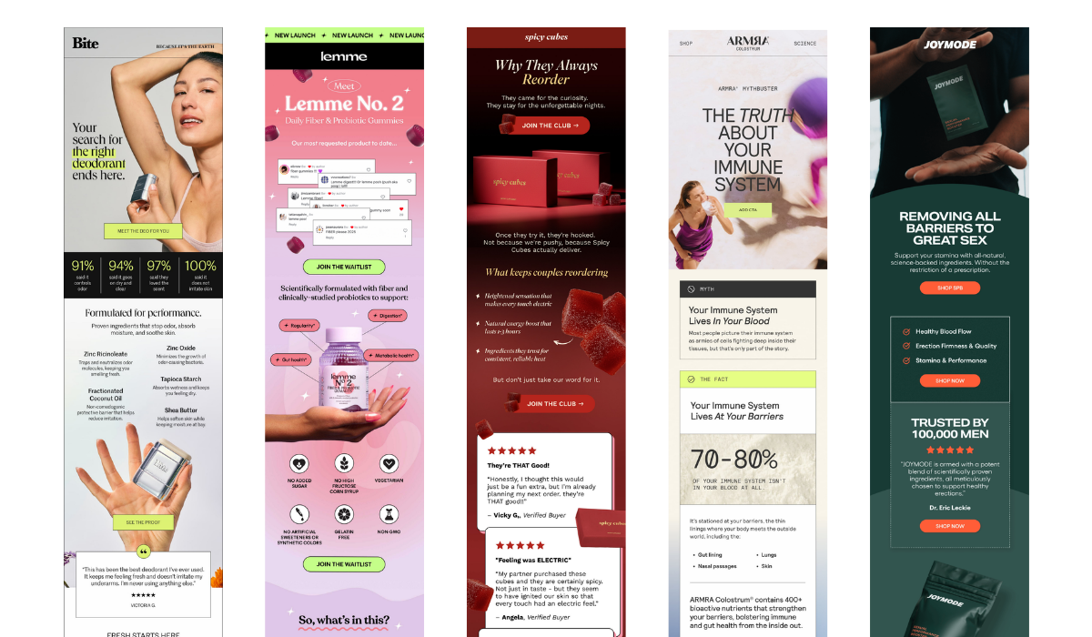 Email templates designed